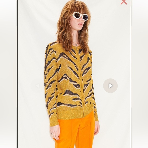 Happy Sheep Zip Front Cardi L - Picture 3 of 13